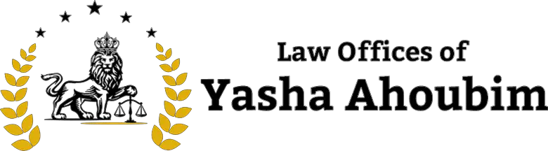 Law Offices of Yasha Ahoubim Logo Black